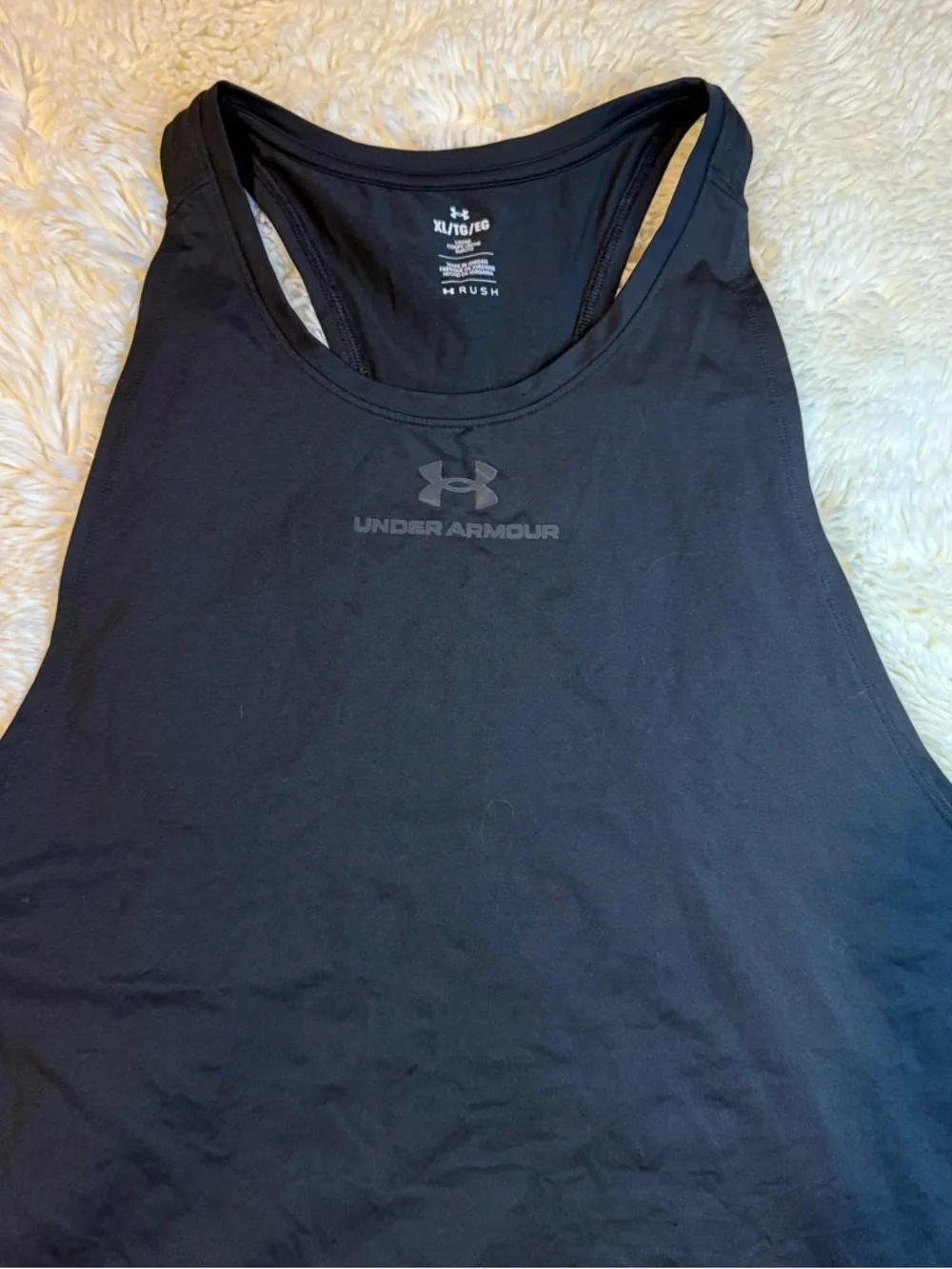 Under armor Men's XL black Training Tank Top Racerback style - Picture 2 of 14